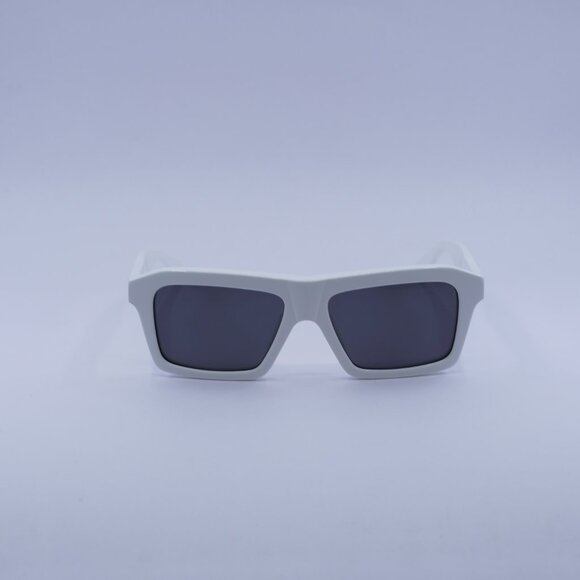 Bottega Veneta BV1213S 004 Sunglasses White Rectangle Frame, Grey Lenses main image 9